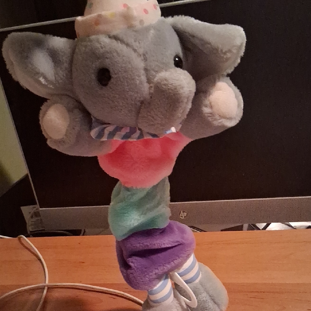 Colorful Elephant Plush Toy
